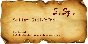 Suller Szilárd névjegykártya